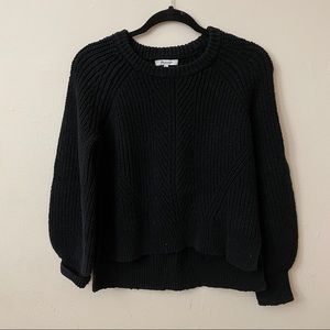Madewell black sweater, L